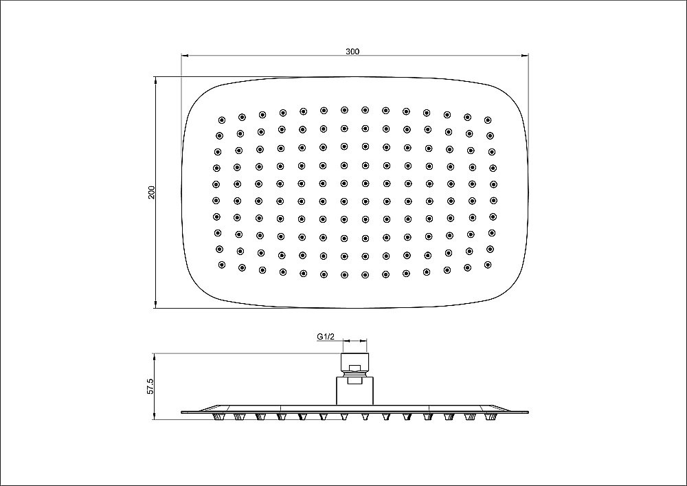 Верхний душ WONZON & WOGHAND, Брашированное золото (WW-88DP03-BG) купить в интернет-магазине сантехники Sanbest