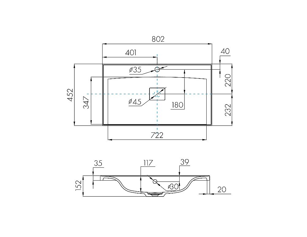 Раковина Акватон Айрис 80 1A73263KAG010 белая купить в интернет-магазине Sanbest