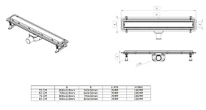 Душевой лоток Allen Brau Infinity 9.50002.SS 55 купить в интернет-магазине Sanbest