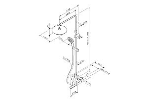 Душевая система AM.PM Like F0780964 купить в интернет-магазине сантехники Sanbest