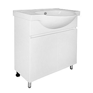 Тумба с раковиной Loranto Ирис CS00093566 70Н белая для ванной в интернет-магазине Sanbest