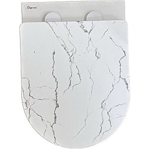 Унитаз подвесной с функцией биде Laguraty 038BM мрамор, безободковый, с крышкой микролифт купить в интернет-магазине Sanbest