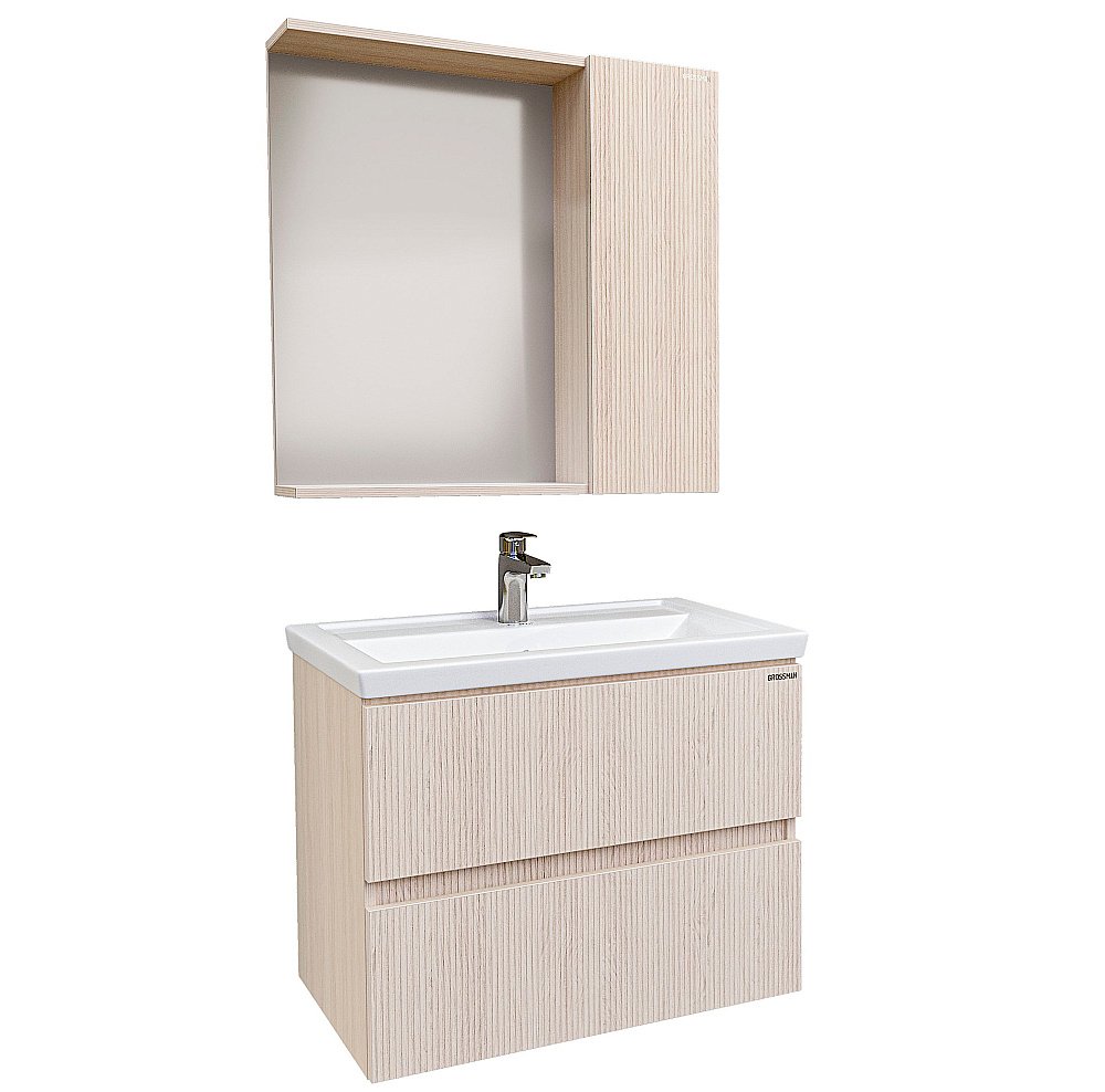 Тумба с раковиной Grossman Юнит 70 кадена лайт для ванной в интернет-магазине Sanbest