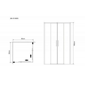 Душевой уголок Grossman Fly GR-9090Fl 90х90 купить в интернет-магазине Sanbest