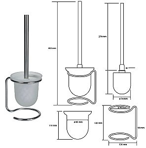 Ёршик напольный Bemeta Omega 104113102 купить в интернет-магазине сантехники Sanbest