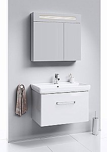 Тумба с раковиной AQWELLA Нео 80 T8/1 подвесная для ванной в интернет-магазине Sanbest