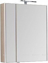 Зеркальный шкаф Aquanet Августа 75 дуб сонома купить в интернет-магазине сантехники Sanbest