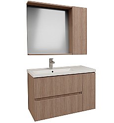 Тумба с раковиной Grossman Юнит 80 кадена вуд для ванной в интернет-магазине Sanbest