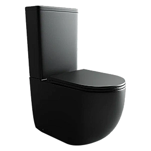 Унитаз напольный Ceramica Nova Metropol CN4001MB безободковый, с крышкой микролифт, с бачком, черный матовый купить в интернет-магазине Sanbest