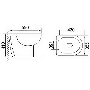 Унитаз подвесной с инсталляцией Loranto Fredo 4501+CS-WH8005 белый, безободковый, с крышкой микролифт купить в интернет-магазине Sanbest