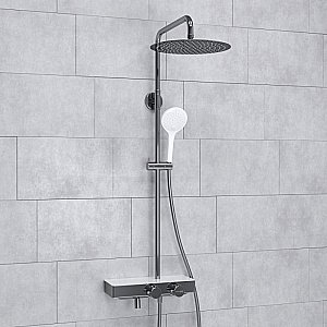 Душевая система WasserKraft Aller SET2656 Thermo хром/Белый Soft-touch купить в интернет-магазине сантехники Sanbest