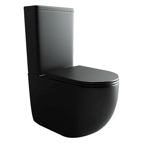 Унитаз напольный Ceramica Nova Metropol CN4001MB безободковый, с крышкой микролифт, с бачком, черный матовый купить в интернет-магазине Sanbest