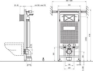 Держатель к инсталляции G Ravak X01460 купить в интернет-магазине сантехники Sanbest