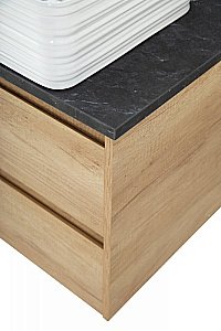 Столешница BelBagno KEP-140-2-MNO черный матовый мрамор для ванной в интернет-магазине сантехники Sanbest