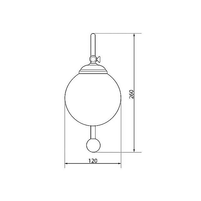 Светильник Caprigo 2237-CRM хром купить в интернет-магазине сантехники Sanbest
