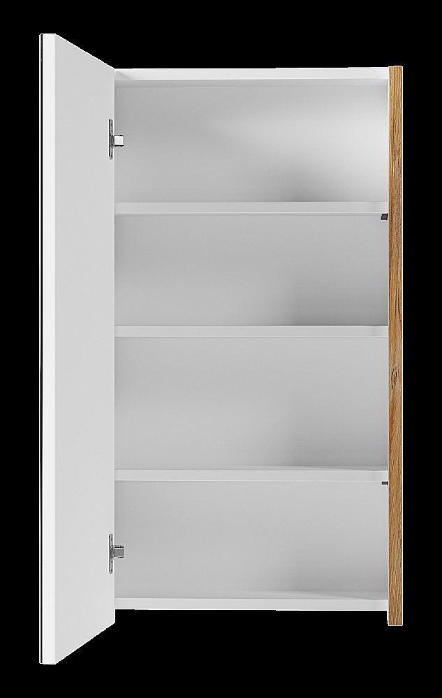 Зеркальный шкаф Misty Ива 45 П-Ива04045-01Л Дуб Вотан купить в интернет-магазине сантехники Sanbest