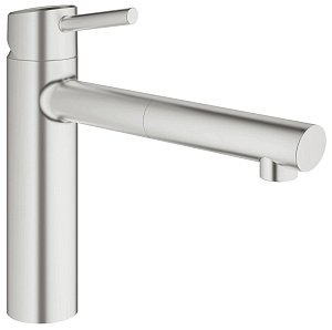 Смеситель для кухни Grohe Concetto 31129DC1 сталь купить в интернет-магазине сантехники Sanbest