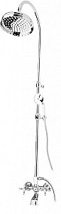 Душевая система Cezares NOSTALGIA-CVD-01-Bi хром/ручка белая купить в интернет-магазине сантехники Sanbest