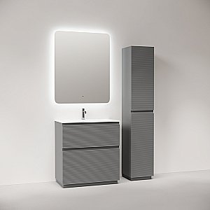 Тумба с раковиной Sancos FOLK Floor FL80FES/CN7012 80 Ergraut soft для ванной в интернет-магазине Sanbest