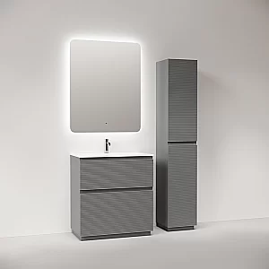 Тумба с раковиной Sancos FOLK Floor FL80FES/CN7012 80 Ergraut soft для ванной в интернет-магазине Sanbest