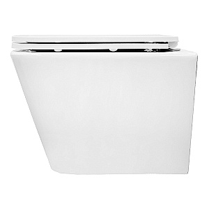 Унитаз подвесной Azario Armonia AZ-2403 белый, безободковый, с крышкой микролифт, слив торнадо купить в интернет-магазине Sanbest