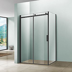 Душевой уголок Vincea Como VSR-1C1012CLB 120x100 стекло прозрачное/профиль черный купить в интернет-магазине Sanbest