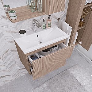 Тумба с раковиной Grossman Юнит 70 кадена вуд для ванной в интернет-магазине Sanbest