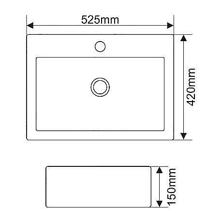 Раковина Melana 7033 7033-805 белая купить в интернет-магазине Sanbest