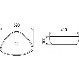 Накладная раковина WeltWasser WW ELBACH 1131 59 белая купить в интернет-магазине Sanbest