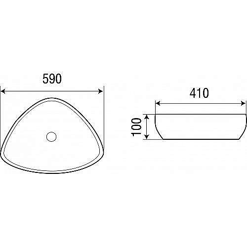 Накладная раковина WeltWasser WW ELBACH 1131 59 белая купить в интернет-магазине Sanbest