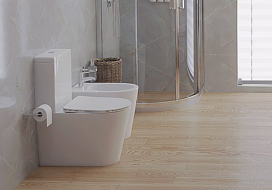 Унитаз-компакт Aquatek Вега AQ2904-00 белый, с крышкой микролифт, с бачком, безободковый купить в интернет-магазине Sanbest