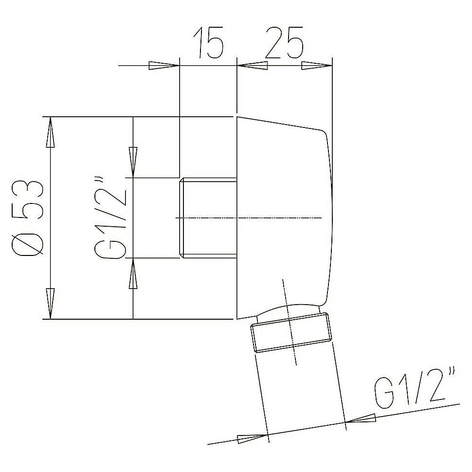 Подключение для шланга PAINI 50PZ503P черный матовый купить в интернет-магазине сантехники Sanbest