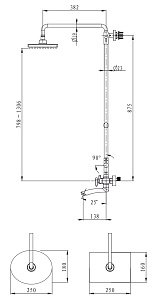 Душевая система Kaiser Trio 57288 хром купить в интернет-магазине сантехники Sanbest