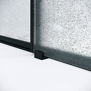 Душевая дверь Niagara Nova 110 NG-84-L11CHB профиль черный матовый/стекло шиншилла купить в интернет-магазине Sanbest