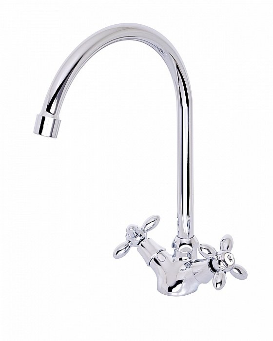 Смеситель для кухни Agger Retro A1900000 хром купить в интернет-магазине сантехники Sanbest