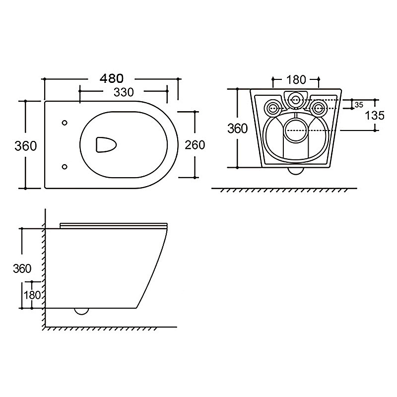 Инсталляция для унитаза Azario AZ-8010-1000 купить в интернет-магазине сантехники Sanbest