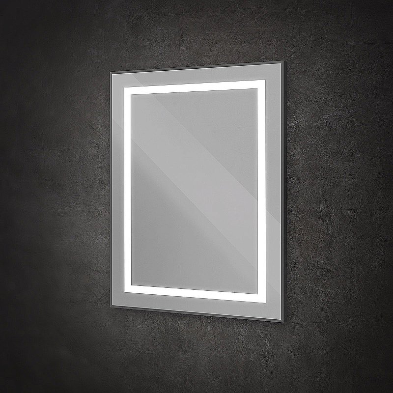 Зеркало BelBagno Kraft SPC-KRAFT-700-800-SENS-NERO черный в ванную от интернет-магазине сантехники Sanbest