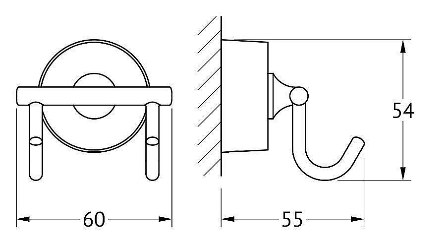 Крючок FBS Nostalgy NOS 002 купить в интернет-магазине сантехники Sanbest