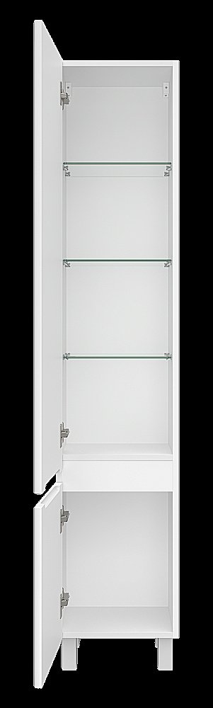 Пенал подвесной Misty Victory 35 VIC-05035-010L белый левый для ванной в интернет-магазине сантехники Sanbest