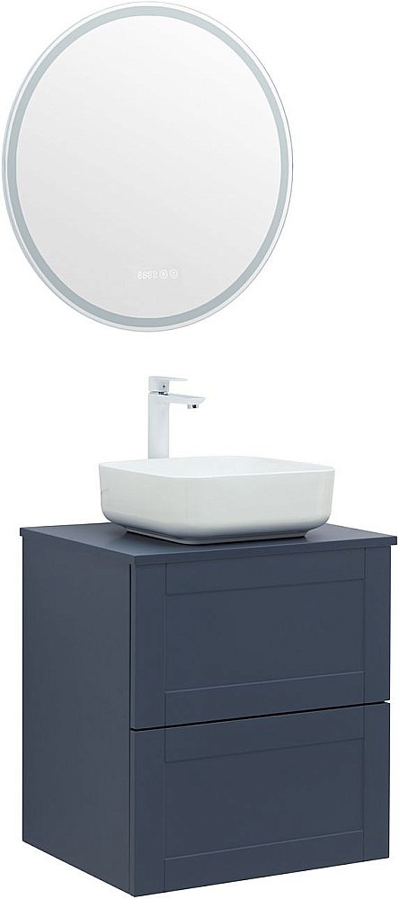 Тумба с раковиной Aquanet Терра 60 маренго для ванной в интернет-магазине Sanbest