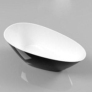 Ванна WhiteCross Spinel C 150x70 черный/белый глянец купить в интернет-магазине Sanbest