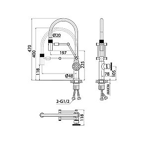 Смеситель для кухни IDDIS Grange GRABNFLi05 купить в интернет-магазине сантехники Sanbest