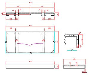 Столешница Armadi Art FLAT NERO MARQUINA 869-100-NM 100 черный мрамор для ванной в интернет-магазине сантехники Sanbest