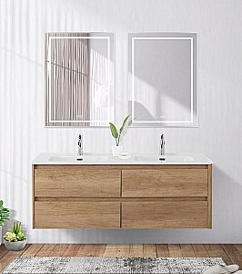 Зеркало BelBagno Kraft SPC-KRAFT-600-800-LED-TCH-WARM сатин в ванную от интернет-магазине сантехники Sanbest