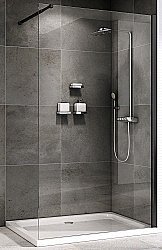 Душевое ограждение ABBER Immer Offen AG61120B8 120 стекло прозрачное/профиль черный купить в интернет-магазине Sanbest