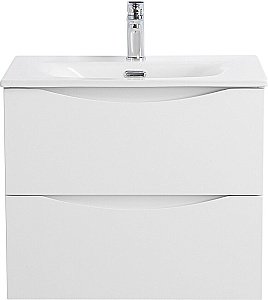 Тумба с раковиной BelBagno MARINO-CER-N-700-2C-SO-BL-P Bianco Lucido для ванной в интернет-магазине Sanbest