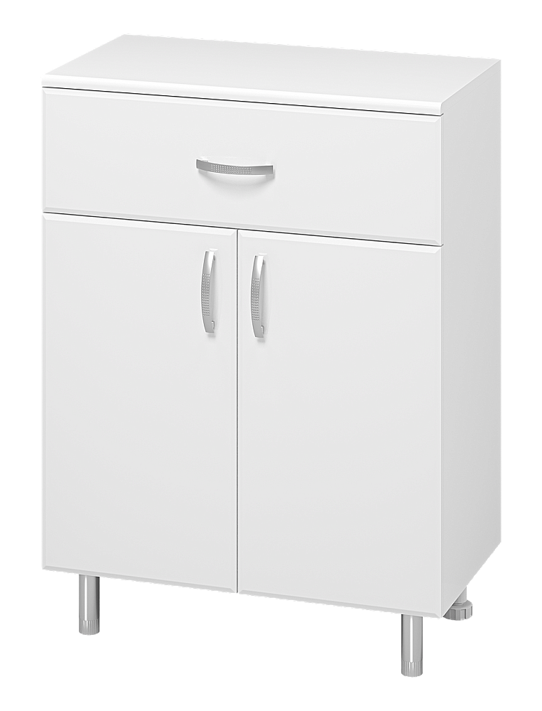 Тумба Misty Люси 60 Э-Люс07060-011Бк белый для ванной в интернет-магазине сантехники Sanbest