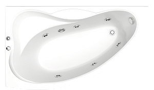 Ванна акриловая с гидромассажем BAS Вектра 150x90 купить в интернет-магазине Sanbest