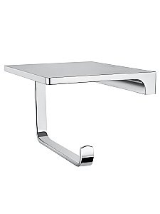 Держатель для туалетной бумаги с полкой WONZON & WOGHAND ECLIPSE, Хром (WW-9126-CR) купить в интернет-магазине сантехники Sanbest