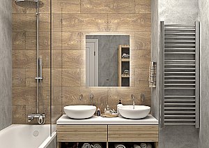 Зеркало с LED-подсветкой Misty НЕМБУС 60x70 в ванную от интернет-магазине сантехники Sanbest